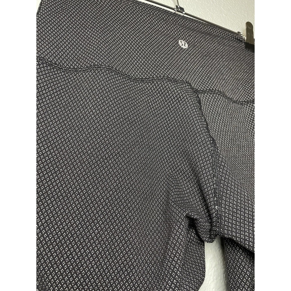 Lululemon Wunder Under Cropped Leggings Diamond Dot Black White No Size Tag - Picture 3 of 6